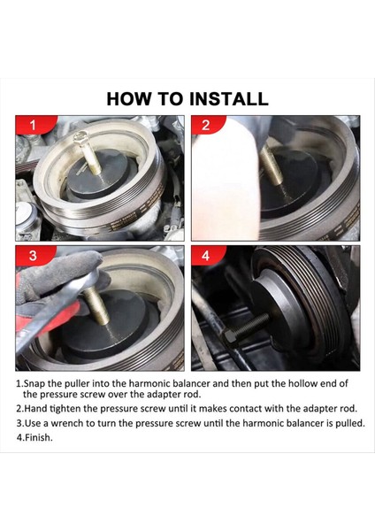 Harmonik Dengeleyici Çekme Krank Çekme Çekme Aracı 25264 Gm Dodge Jeep Chrysler Ford (Yurt Dışından) fırsatları