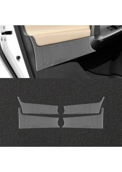 Karbon Fiber Araba Iç Yan Kapı Paneli Kapak Toyota Rav4 2006-2012 Iç Aksesuarlar (Yurt Dışından) fırsatları