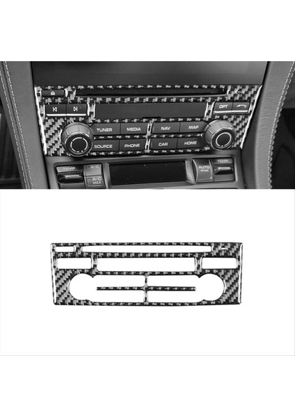 Porsche 718 982 2016-2022 Karbon Fiber Otomobil Merkezi Konsolu Radyo CD Panel Kapak Çıkartma Trim Iç Aksesuarlar (Yurt Dışından) modelleri