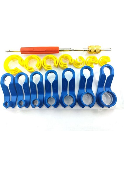 16PC Ac Yakıt Hattı Bağlantısı Çıkarma Aracı Seti, 1/4 5/16 3/8 1/2 5/8 3/4 7/8 In Için Valf Çekirdek Çıkma Aracı ile (Yurt Dışından)