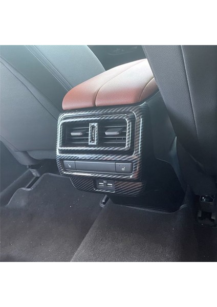 Mazda Cx-50 CX50 2023 Otomobil Arka Hava Havalandırma Çarşısı Çerçevesi Kapak Döşeme Sticker Iç Aksesuarları (Abs Karbon Fiber) (Yurt Dışından) modelleri