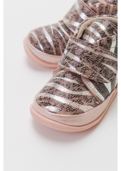 Kız Çocuk Pudra Hakiki Deri Günlük Çocuk Ayakkabı