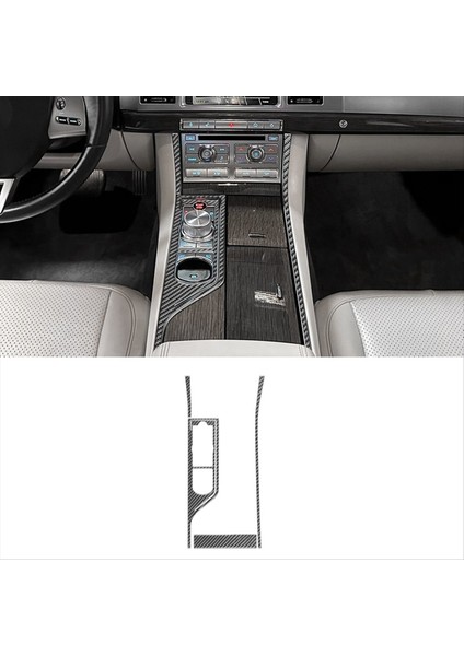 Karbon Fiber Merkezi Konsol Dişli Vardiyalı Panel Trim Kiti Xf 2008-2015 Lhd Iç Aksesuarlar (Yurt Dışından) modelleri