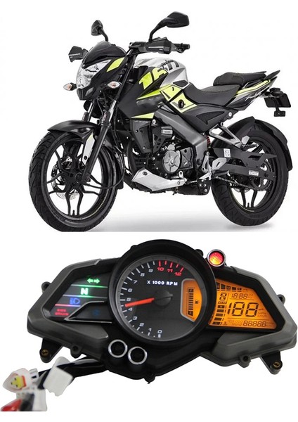 Bajaj 200NS Taşometre Dijital Yolcayı Motosiklet Hız Tometre Ölçer LCD Aleti (Yurt Dışından) fiyatları