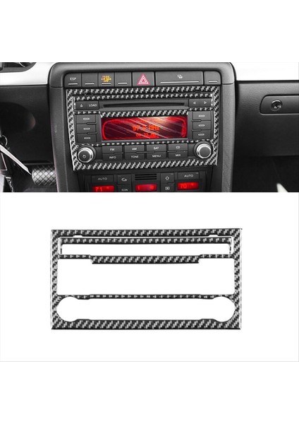 Audi A4 S4 B7 2005-2008 Karbon Fiber Merkez Konsolu CD Radyo Kontrol Paneli Kapak Trim Iç Aksesuarlar (Yurt Dışından) indirimleri