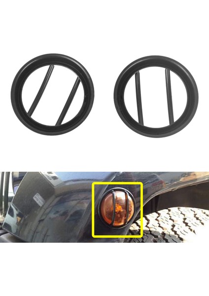 Jeep Wrangler Için Jk 2007-2017 Tekerlek Kaş Lambası Dönüş Sinyali Işık Koruyucu Kapak Araç Aksesuarları (Yurt Dışından) fiyatları