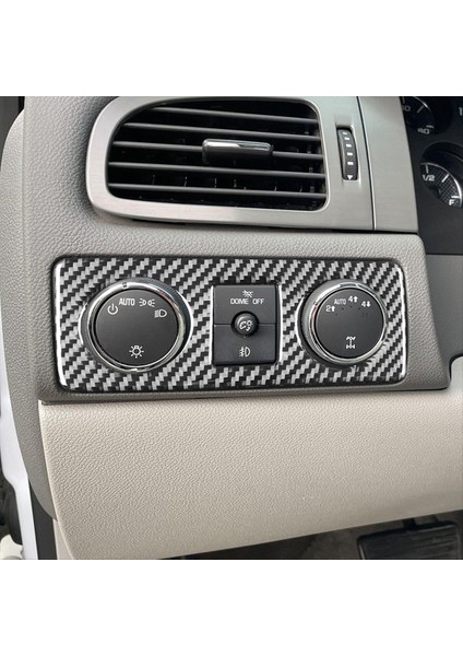 Chevrolet Için Silverado 2007-2013 Karbon Fiber Araç Far Anahtarı Kontrol Düğmesi Çerçeve Döşeme Iç Aksesuarlar (Yurt Dışından) indirimleri
