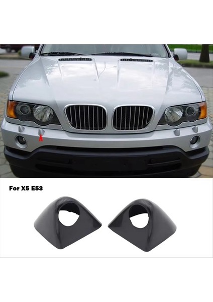 1 Çift Far Yıkama Kapağı Ön Tampon Su Sprey Kapağı Temizleme Kapağı 61678252746 61678252745 Bmw X5 E53 Için (Yurt Dışından) indirimleri
