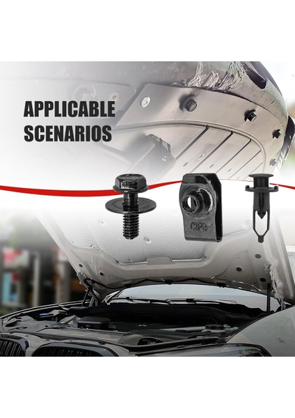 70 Pcs Motor Kapak Splash Shıeld Koruma Vücut Cıvataları, Evrensel Tampon Astar Itme Harfancı Perçin Klipsleri (Yurt Dışından) indirimleri