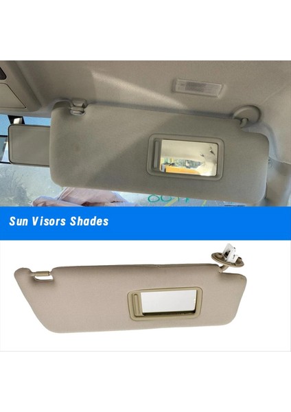Bej Sun Visors Toyota Için Vanity Ayna 4runner 2010-2023 Sunvisor Shades 74310-35B01-E1 7431035B01E1 74310-35B00-E1 R (Yurt Dışından) indirimleri