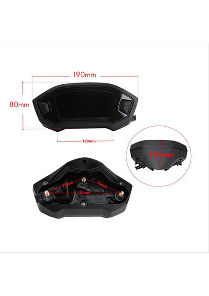 Motosiklet LCD Dijital Kilometre Sometre LED Speedometre 2, 4 Silindirli Model Için (Yurt Dışından) indirimleri