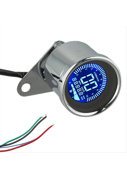 Motosiklet Metre Hızölçer Dijital Kilometre Sayacı Gece Işığı 12V Dijital Hız Göstergesi Takometre Motosiklet Aksesuarları, Bir (Yurt Dışından) modelleri