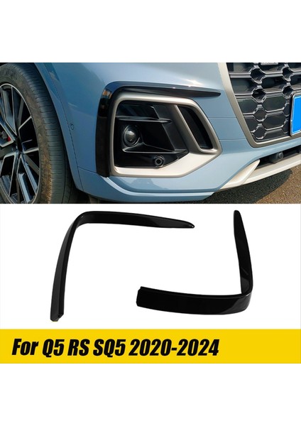 1paır Ön Tampon Hava Bıçağı Süslemesi Sis Lambası Audi Q5 Rs Sq5 2020-2024 Sis Lambası Ayırıcı Spoiler Dişleri Kapak (Yurt Dışından) fırsatları