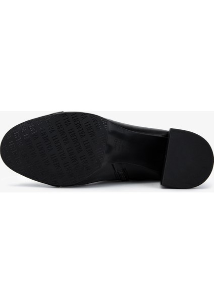 Kadın Deri & Suni Siyah Topuklu Bot 1130 1063 Bn Bot SK25-26 Syh Rgn/strec indirimleri