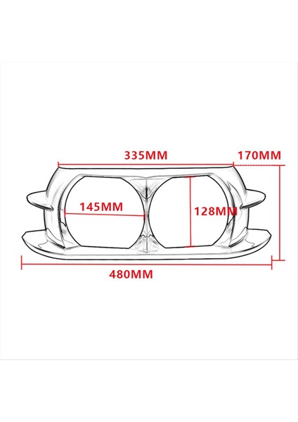 Harley Road Glide Için Ultra Fltru Cvo Fltruse Fltrx Özel Fltrxs Fltrxse Motosiklet Far Kapağı Kapak Kaplama Çift Çerçeve (Yurt Dışından) fiyatları