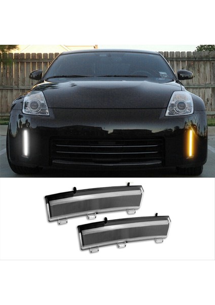 Araba Gündüz Koşu Işık Montajı Nissan 350Z Lcı 2006-2009 Için LED Turn Sinyal Işıkları (Yurt Dışından) modelleri