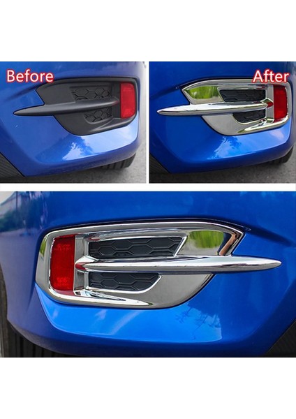 Honda Civic Için Chrome Araba Arka Sisli Izgara Kapak Döşeme 10TH 2016 2017 2018 2019 Arka Sis Lambası Izgarası (Yurt Dışından) fiyatları