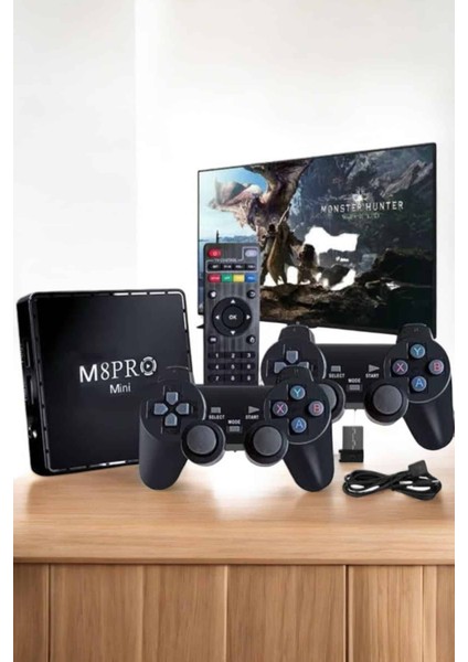 Tv Game Box Netflix Youtube 1000 Oyunlu Android Oyun Konsolu Kumandalı modelleri