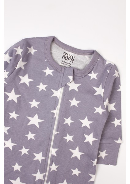 Fermuarlı Bebek Çocuk Tulumu Yıldız Desenli Uyku Tulumu fiyatları