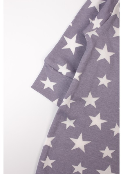 Fermuarlı Bebek Çocuk Tulumu Yıldız Desenli Uyku Tulumu fırsatları