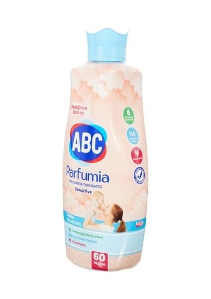 Abc Deterjan Parfumia Sensitive Bebeklere Özel 60 Yıkama Çamaşır Yumuşatıcısı (1 x 1440 Ml) fiyatları