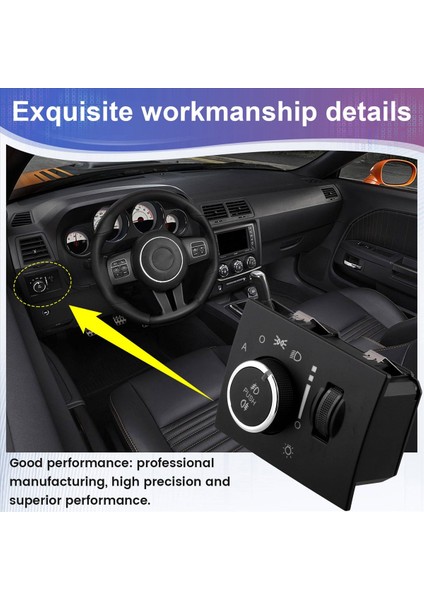 Dodge Challenger 2014 Araç Aksesuarları Için Araba Sis Fark Anahtarı Far Kontrol Anahtarı 68189148AA (Yurt Dışından) modelleri