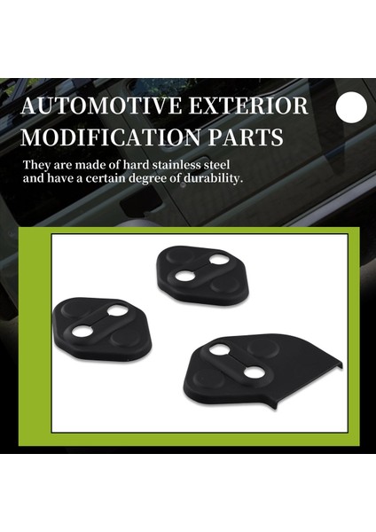 Suzuki Jimny Için 3pcs 2019 2020 Araba Kapı Kilidi Koruyucu Dekorasyon Kapağı Döşeme Sticker Aksesuarları, Siyah (Yurt Dışından) modelleri