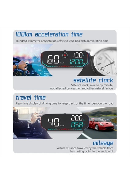 G14 Araba Kafası Ekran Araba Hud Hız Tezgahı Aşırı Hızlı Uyarı Araba Kafası Yukarı Ekran Yorgunluk Sürüş Alarmı (Yurt Dışından) fiyatları