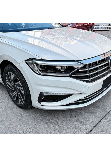 2pcs Araba Ön Tampon Ayırıcı Spoiler Dekoratif Kaplamalar Vw Jetta Için Sis Lambası Kanard Mk7 2019-2021 Karbon Fiber (Yurt Dışından) fırsatları