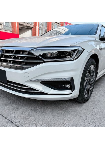 2pcs Araba Ön Tampon Ayırıcı Spoiler Dekoratif Kaplamalar Vw Jetta Için Sis Lambası Kanard Mk7 2019-2021 Karbon Fiber (Yurt Dışından) indirimleri