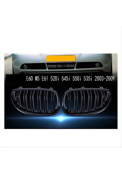 Parlak Siyah Ön Tampon Böbrek Izgara Izgara Kafası Bmw E60 M5 E61 520I 545I 550I 535I 2003-2009 (Yurt Dışından) fiyatları