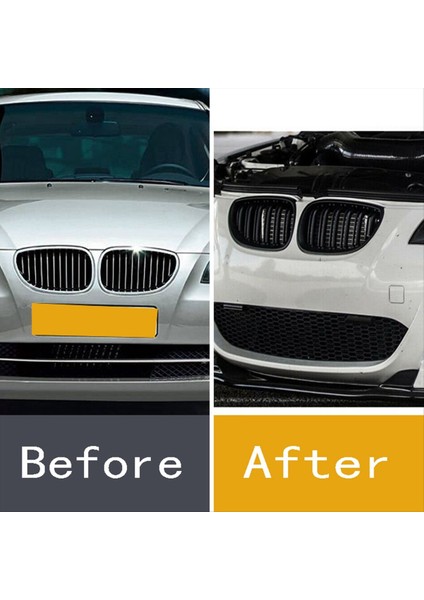 Parlak Siyah Ön Tampon Böbrek Izgara Izgara Kafası Bmw E60 M5 E61 520I 545I 550I 535I 2003-2009 (Yurt Dışından) modelleri