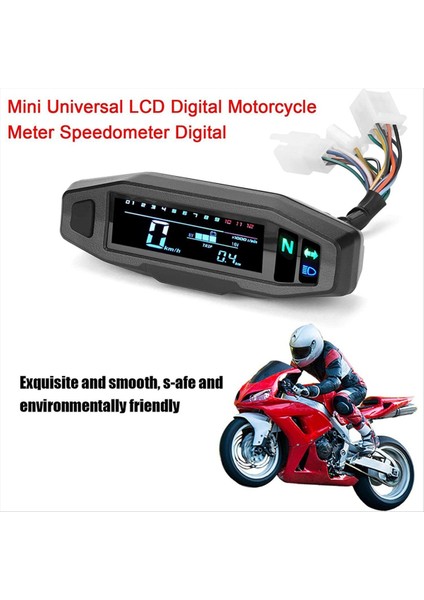 Motosiklet Mini Va Hd LCD Hızölçer Hız Gösterimi Yakıt Göstergesi Hd Ayarlanabilir LCD (Yurt Dışından) fırsatları