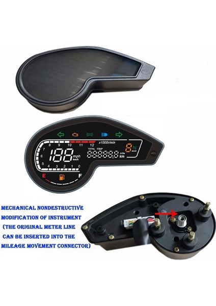 Motosiklet Dijital LED Kilometre Sayacı Hızölçer Taşometre Honda NXR150 125 Bros 2003-2014 Crv XR150 GY200 Meksika Brezilya (Yurt Dışından) indirimleri