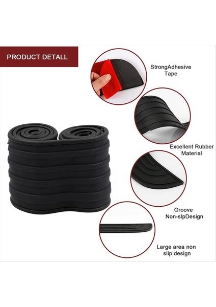 Araç Arka Tampon Koruyucusu, Universal Esnek Tampon Koruma Koruyucusu, Çizgiye Karşı Arka Arka Tampon Koruyucu Şeridi (Yurt Dışından) indirimleri