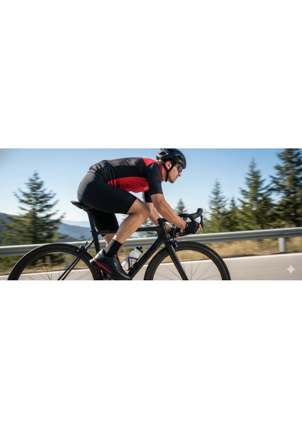 GR0431 Hakiki Deri Fitness Antrenman Bisiklet Spor Teknik Kırmızı Taban Ayak Sağlığına Uygun Siyah Ayakkabı