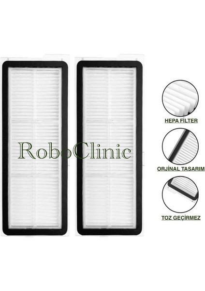 Roborock Q revo s / Q revo Pro / Q revo Maxv / Robot Süpürge Uyumlu Yedek Fırça, Hepa Filtre, Mop - 11 Parça fırsatları