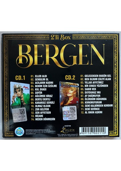 Bergen 2'li Box Acıların Kadını & Yıılar Affetmez CD (Orijinal Baskı Cd) fiyatları