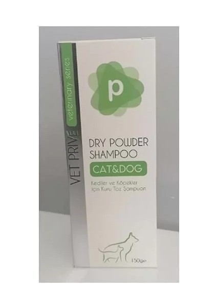 Vet Prive Veterinary Dry Powder Kedi ve Köpekler Için Kuru Toz Şampuan 150 gr