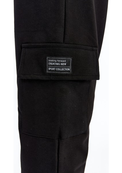 Erkek Siyah Kapaklı Cepli Jogger Eşofman ALTI-P2142 fiyatları
