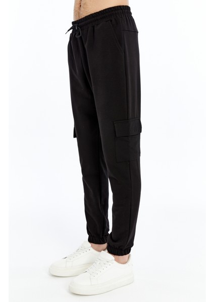 Erkek Siyah Kapaklı Cepli Jogger Eşofman ALTI-P2142 modelleri