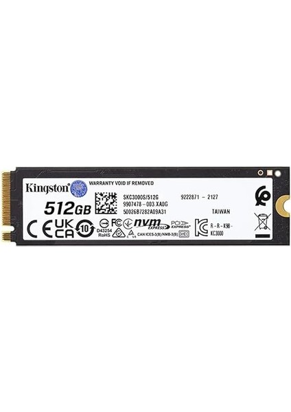 KC3000 Pcıe 4.0 Nvme M.2 SSD - Masaüstü ve Dizüstü Bilgisayarlar Için Yüksek Performanslı Bellek, -SKC3000S/512G, Siyah, 512GB fiyatları