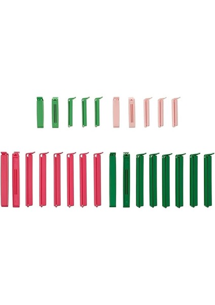 Bevara Saklama Torbası Için Kilit Klipsleri – 26 Adet, Tekrar Kullanılabilir, Gıda Maddelerine Uygun, Hava Geçirmez Kilit – Mutfak ve Ev Için Ideal