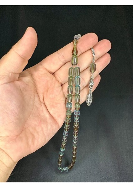 ATEŞ KEHRİBAR TESBİH KAPSÜL KESİM TURKUAZ RENK 12MM X 7MM T-534 fırsatları