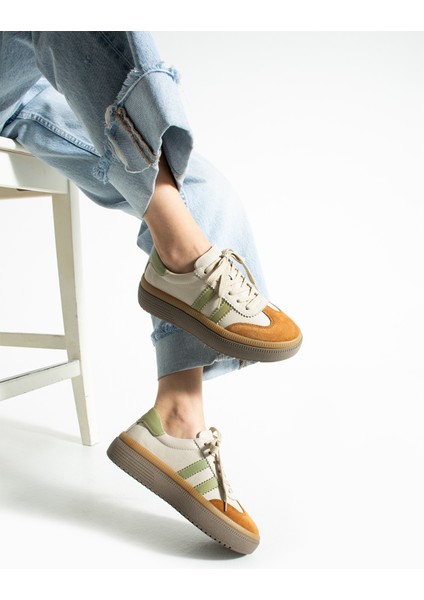 Doak Kadın Hakiki Süet Deri Bej Spor Ayakkabı