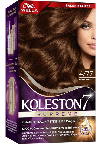 Koleston Kit 4-77 Kadife Kahve Saç Boyası modelleri