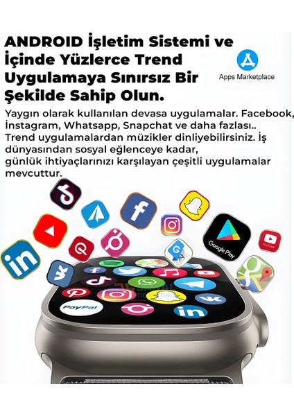 Watch Ultra 2 Pro Max Wifi Android Akıllı Saat fırsatları