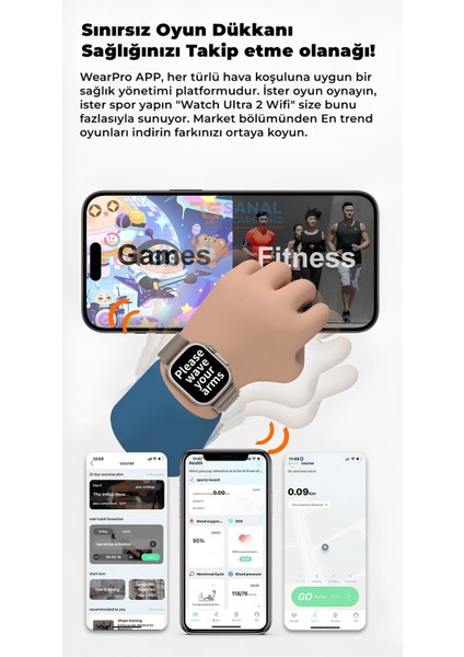Watch Ultra 2 Pro Max Wifi Android Akıllı Saat