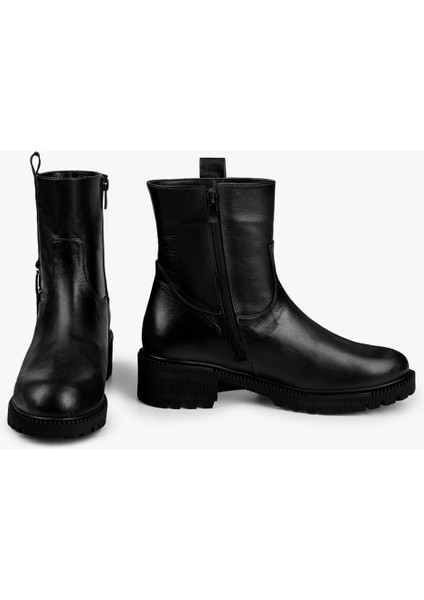 Kadın Raze Siyah Hakiki Deri Bot fırsatları