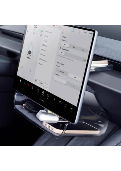 Tesla Model Y Için Uyumlu Ekran Altı ve Arkası Organizatör Seti Beyaz fiyatları